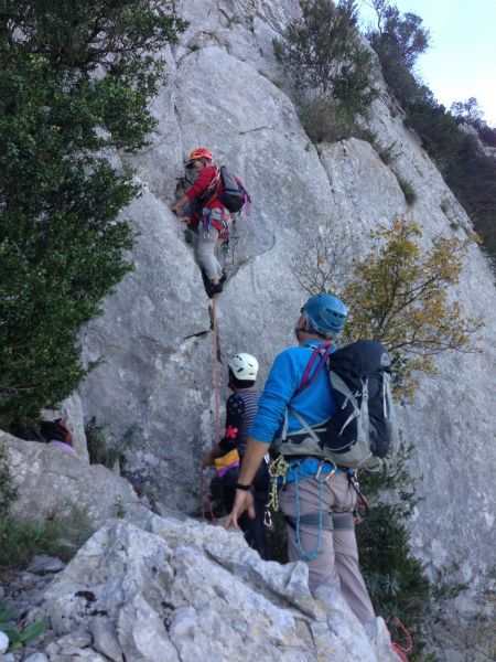 Montroc: Site sportif : 50 voies d' escalade du 4 au 7b